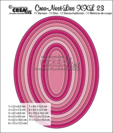 XXL no. 23 Snijmal Ovaal stiksteek - Crealies