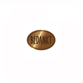 Carlijn Design - Wax Seal Stamper 5 - "Bedankt Ovaal"