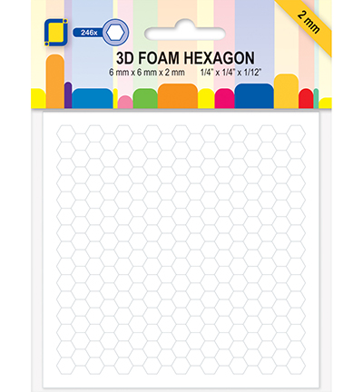 3.2892 - 3D Foam Hexagon 2mm