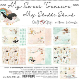 CC-C46-MST-08 - Craft O' Clock - My Sweet Treasure - Paper Collection Set - 20.3 x 20.3 cm