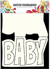 470.713.647 Dutch Doobadoo Dutch Card Art tekst Baby A5
