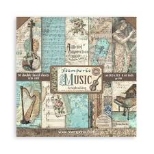 Music 8x8 Inch Paper Pack (SBBS118)