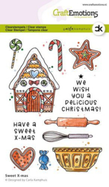 CraftEmotions clearstamps A6 - Sweet X-mas Carla Kamphuis