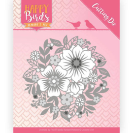 JADD10084 Snij- en embosmal - Happy Birds - Jeanine's Art