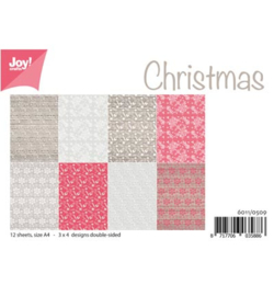 6011/0509 Paperbloc A4 a 12 vel - Christmas - Joy Crafts