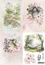 AA-MOS-RP-02   Rice paper 2, Memory of Spring, A4 (21x29,7cm) 25-30g