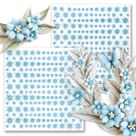 PSM0417 Cutting Sheet - My CrafTime / Margaret Paper Design - Summer Time - Rose Blue - PAKKETPOST!