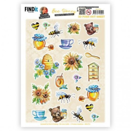 SB10753 Push out - Yvonne Creations - Bee Honey - Small Elements A
