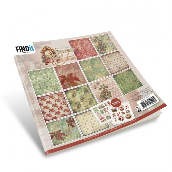 BBPP10025 Paperpack - Berries Beauties - Timeless Christmas 20 x 20 cm