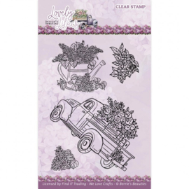 BBCS10009 Clear Stamps - Berries Beauties - Lovely Lilacs - Pick-Up Truck