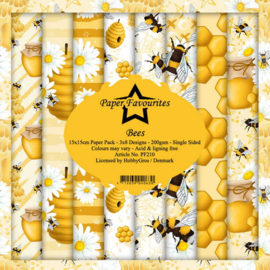 PF210 Paperpack Bees - 15x15cm - Paper Favourites