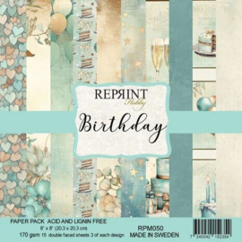 Birthday 8x8 Inch Paper Pack (RPM050)