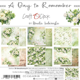 ADR08 Craft O Clock Paper Pack 15x15 cm A Day To Remember