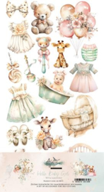 AA-HB-11 Alchemy of Art - Hello Baby Girl - Extra's to Cut Set