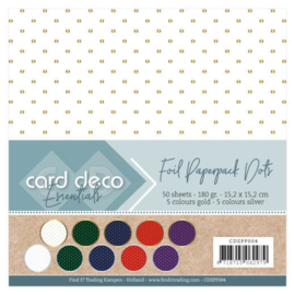 CDEPP004 Foil Paperpack 50 sheets - 15x15cm - Card Deco