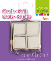 3014-004 Vaessen Creative • Krijt 4pcs wit