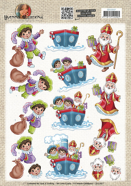 CD11927 3D Cutting Sheet - Yvonne Creations - Zie ginds komt de stoomboot