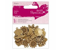 Papermania Charm Pack Flowers & Butterflies (21pcs) (PMA 356014)