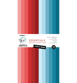CCL-ES-UPP262 - Paper Pad Red & Blue Essentials nr.262