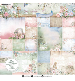 JMA-RM-PP96 - Paper pad Background patterns Romantic Moments nr.96
