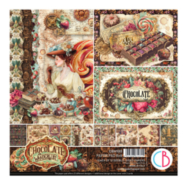 The Chocolate Factory 8x8 Inch Paper Pad (12pcs) (CBH100)