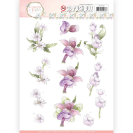 SB10283 Stansvel 3D A4  - Flowers in Pastel - Marieke Design