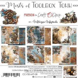 CC-F30-MTT-08   Paper Collection Set 15x15cm Mists Of Tollbox Town, 250 gsm