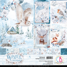 CBPM068 WINTER JOURNEY PAPER PAD 12"X12" 12/PKG - PAKKETPOST!!