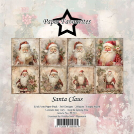 PF501 Paper Favourites - Paperpad 15x15 cm - Santa Claus