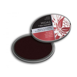Inkpad Midas Metallic Pigment - Red garn