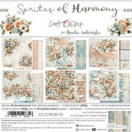 CC-C78-SH-10 Craft O Clock Set of Papers 15x15 cm Sprites of Harmony