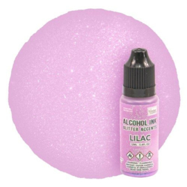 Alcohol ink - glitter accents - 12 ml - lilac