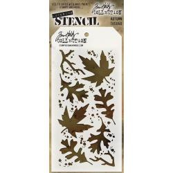 THS060 Autumn Layered Stencil 4.125"X8.5" - Tim Holtz