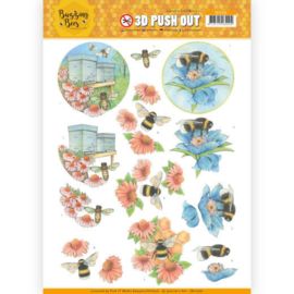 SB10366  Uitdrukvel A4 - Buzzing Bees - Jeanine's Art