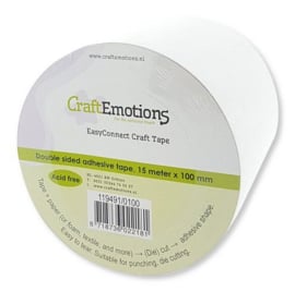 119491/0100 - Craft Emotions - Double Sided Adhesive Tape - 100mm | 15 meter
