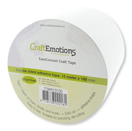 119491/0100 - Craft Emotions - Double Sided Adhesive Tape - 100mm | 15 meter