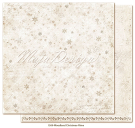 1309 Scrappapier dubbelzijdig - Woodland Christmas  - Maja Design - Pakketpost