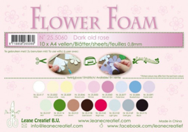 25.5060 Flower foam sheets A4 0.8mm. Old rose - per stuk