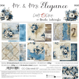 CC-C86-MME-07 Paper Pack 20x20 cm Mr & Mrs Elegance