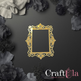 CU-AKRYL-0171   Mirrored gold plexiglass Frame 171 (1 pcs, 12x10cm)