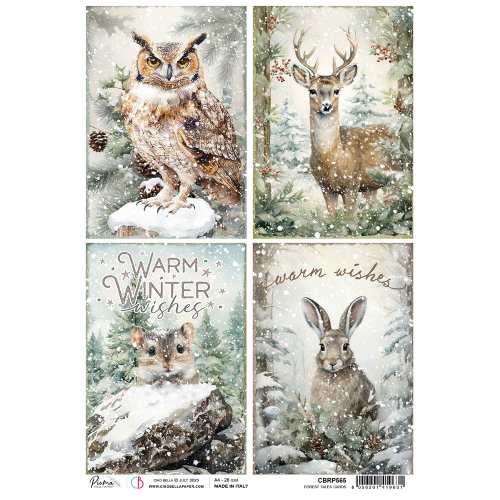 Forest Tales A4 Rice Paper Forest Tales Cards (CBRP565)