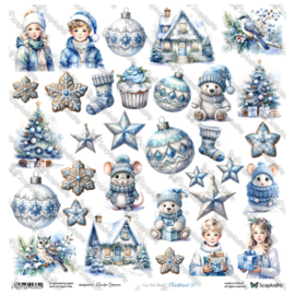 Scrappapier 30,5x30,5cm Winter Sparkle - Christmas 27- Scrap and Me - PAKKETPOST!!!
