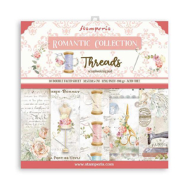 Paperpad 30.5 x 30.5cm -  Romantic Threads - Stamperia - PAKKETPOST!