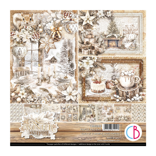 Winter Season 8x8 Inch Paper Pad (12pcs) (CBH088)