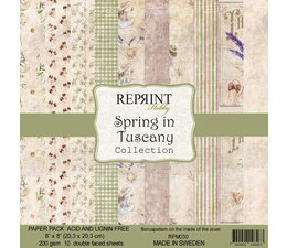 Reprint Spring in Tuscany 8x8 Inch Paper Pack (RPM030)
