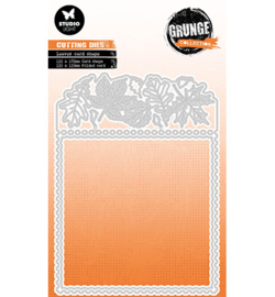 SL-GR-CD532 - Leaves card Grunge collection nr.532