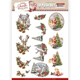 SB10675 - 3D Push Out - Amy Design - From Santa with Love - Deer