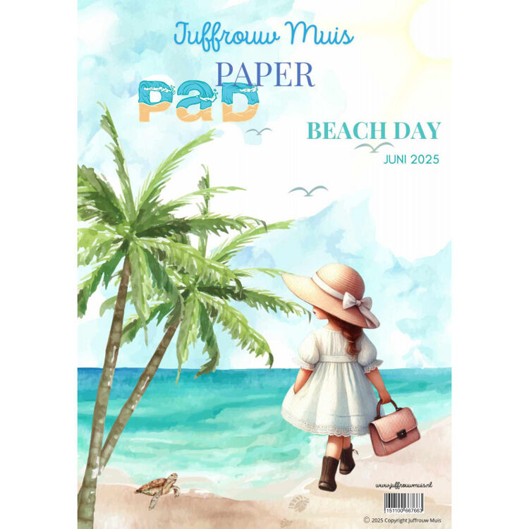 Juffrouw Muis - Paperpad - Beach Day