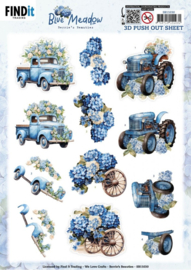 SB11030 3D Pushout Sheet - Berries Beauties - Blue Meadow - Transport