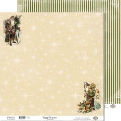 SM12492 Scrappapier dubbelzijdig - Santas Gifts - Inkido
